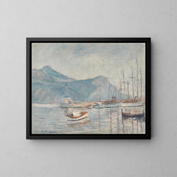Het meer - Blanche Hoschedé-Monet — ingelijst kunstwerk aan de muur