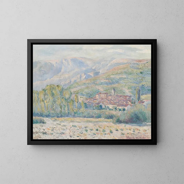 Dorp van PoujalsurOrb - Blanche Hoschedé-Monet — ingelijst kunstwerk aan de muur