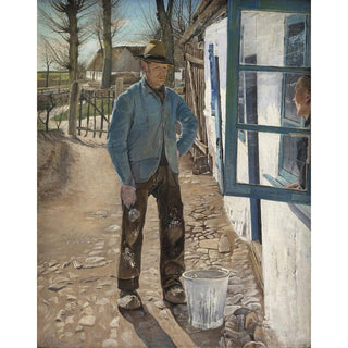Blanchiment de la vieille maison - Laurits Andersen Ring | Reproduction Tableau Décoration murale affiche copie