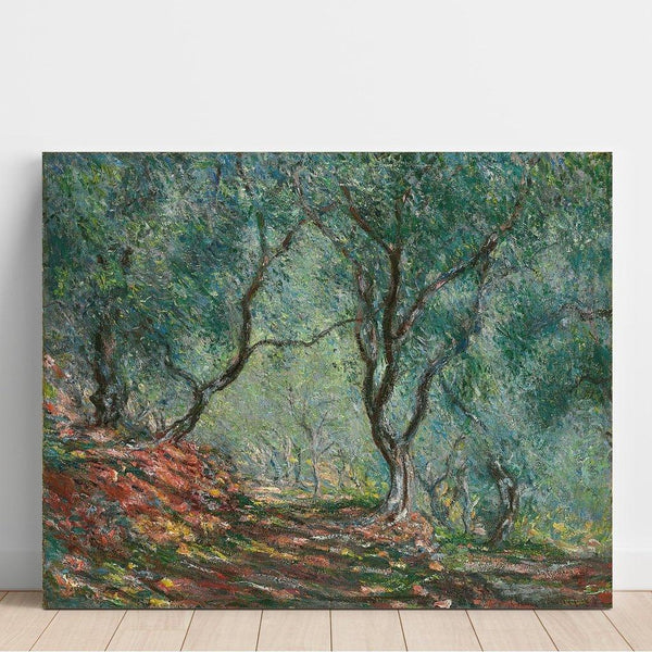 Reproductie van het schilderij Houten olijfbomen in de Moreno-tuinen - Claude Monet