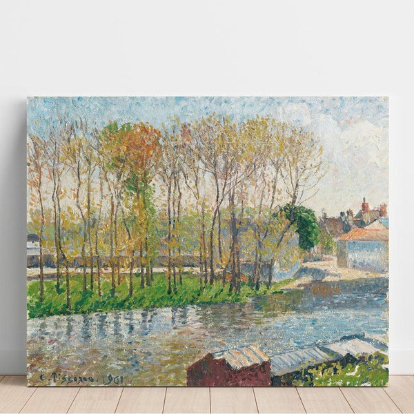 Reproductie van het schilderij Bords du Loing à Moret - Camille Pissarro