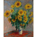 Reproductie van het schilderij Zonnebloemenboeket - Claude Monet