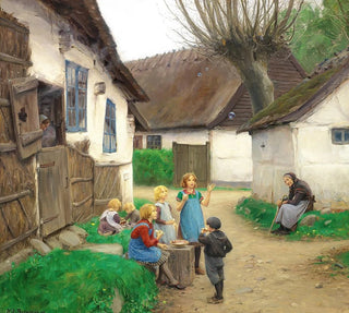 Brn der blser sbebobler - Hans Andersen Brendekilde