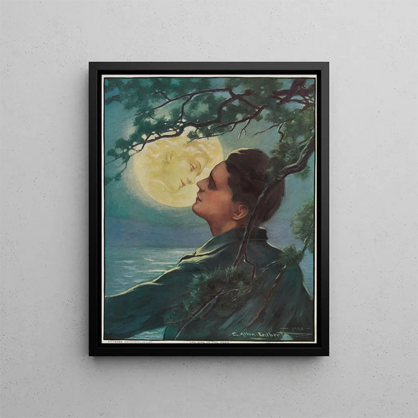 Brown Bigelow - The girl in the moon.webp