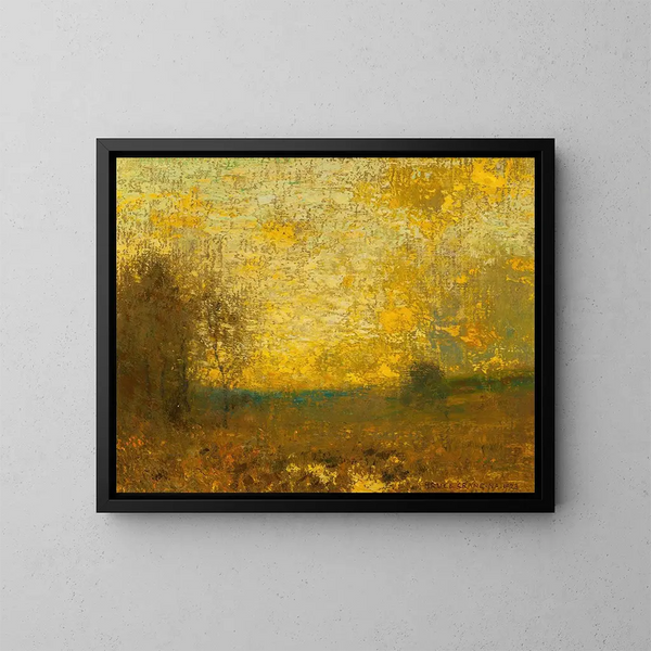 L'Ouest doré - Bruce Crane — ingelijst kunstwerk aan de muur