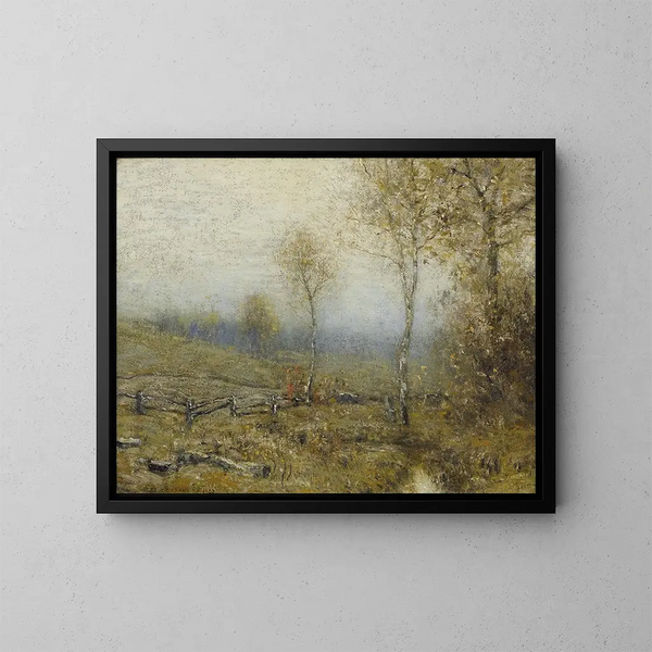 Winterlandschap - Bruce Crane — ingelijst kunstwerk aan de muur