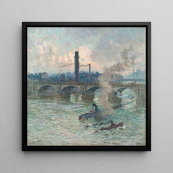 Brume, vapeur et fumée sur la Tamise - Émile Claus