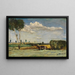 Klein landschap met hooiberg - Bruno Gimpel — ingelijst kunstwerk aan de muur