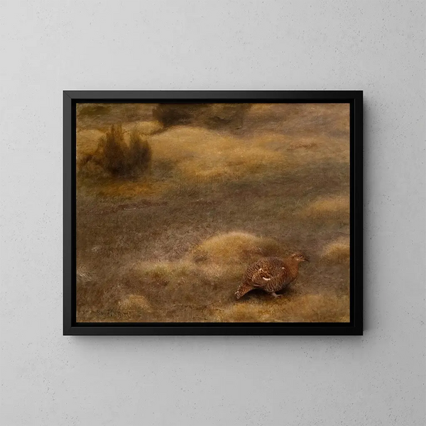 Tétras lyre vrouwtje - Bruno Liljefors — ingelijst kunstwerk aan de muur