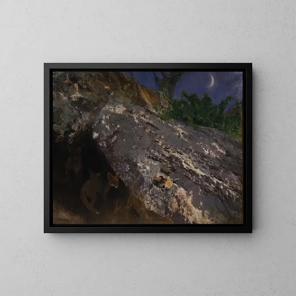 van de berenvosrenards - Bruno Liljefors — ingelijst kunstwerk aan de muur