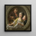 Zeepbellen - Charles Amde Philippe Van Loo — ingelijst kunstwerk aan de muur