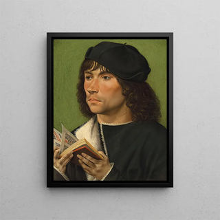 Burgundian Master - Portrait Of A Man Holding A Prayer Book.webp