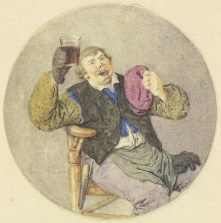 Buveur de vin - Cornelis Dusart