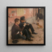 Drinkers - Émile Friant — ingelijst kunstwerk aan de muur