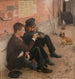 Drinkers - Émile Friant — weergave van het kunstwerk