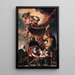 Allegory of the Birth of Frederick Henry of Orange-Nassau - Caesar van Everdingen — framed artwork on a wall