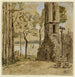 Calvaire breton - Eugène Boudin — weergave van het kunstwerk