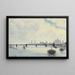 Pont de Charing Cross, London - Camille Pissarro — framed artwork on a wall