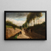 Chemin creux environs de Chailly - Camille Pissarro — ingelijst kunstwerk aan de muur