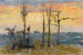 Zonsondergang - Camille Pissarro — weergave van het kunstwerk