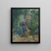 Vrouw die een pan wast - Camille Pissarro — ingelijst kunstwerk aan de muur