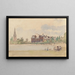 Les Jardins de Kensington, Londres - Camille Pissarro — framed artwork on a wall