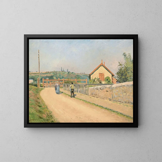 Camille Pissarro - La barrire du chemin de fer aux Ptis prs Pontoise.webp