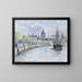 van de Londense Sint-Paulskathedraal - Camille Pissarro — ingelijst kunstwerk aan de muur