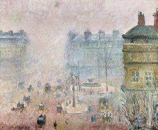 Camille Pissarro - Place du Theatre FrancaisFog Effect.webp