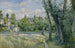 van de zonlicht op de weg, Pontoise - Camille Pissarro — weergave van het kunstwerk