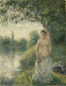 La Baigneuse - Camille Pissarro — weergave van het kunstwerk