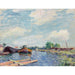 Reproductie van het schilderij van het Canal du Loing à Saint-Mammès - Alfred Sisley
