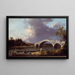 Uitzicht op de Walton-brug - Canaletto — ingelijst kunstwerk aan de muur
