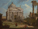 van een grill met de kerk van de Verlosser - Canaletto — weergave van het kunstwerk