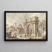 van Caprice met een Romeins triomfboog - Canaletto — ingelijst kunstwerk aan de muur
