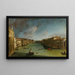 Groot Kanaal Schilderij vanaf het Palazzo Balbi richting Rialto - Canaletto — ingelijst kunstwerk aan de muur