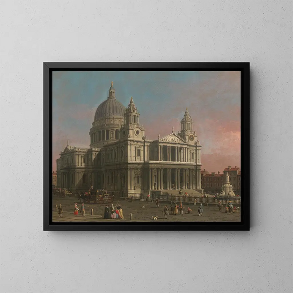 La cathédrale Saint-Paul - Canaletto — ingelijst kunstwerk aan de muur