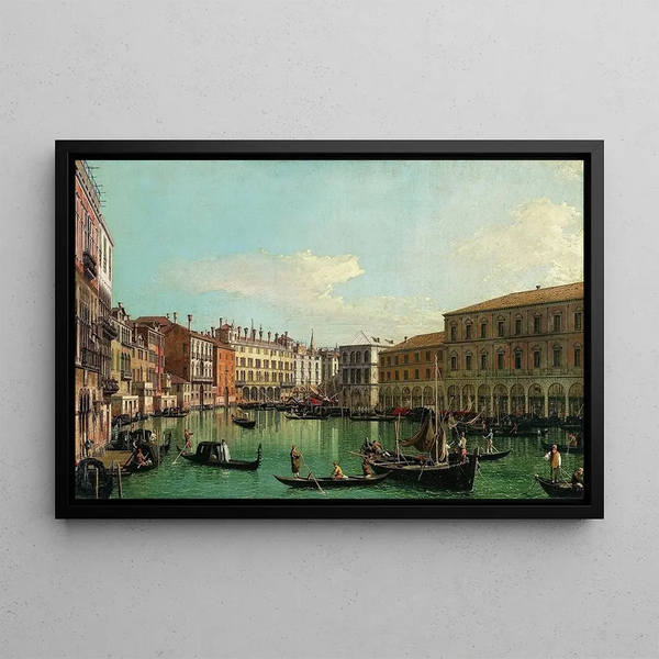 Canaletto - The Grand Canal Venice Looking South toward the Rialto Bridge.webp