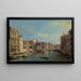 Het grote kanaal in Venetië van het Palazzo Flangini op Campo San Marcuola - Canaletto — ingelijst kunstwerk aan de muur