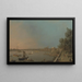 De Theems vanaf het terras van Somerset House richting Westminster - Canaletto — ingelijst kunstwerk aan de muur