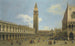 Venetië, uitzicht op de Piazzetta richting het noorden - Canaletto — weergave van het kunstwerk