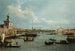 Venetië, het Bacino di San Marco vanaf het Canale della Giudecca - Canaletto — weergave van het kunstwerk
