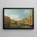 Venetië het Grote Kanaal van het Palazzo Foscari aan de Carità - Canaletto — ingelijst kunstwerk aan de muur