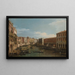 Venetië, de Grote Gracht gezien vanaf Ca' Da Mosto richting de Rialtobrug - Canaletto — ingelijst kunstwerk aan de muur