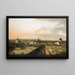 Vienna view from the Belvedere Palace - Canaletto — framed artwork on a wall