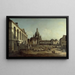 Vue du Neumarkt à Dresde depuis le Jüdenhof - Canaletto — ingelijst kunstwerk aan de muur