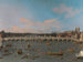 Pont de Westminster met de processie van de burgemeesters op de Thames - Canaletto — weergave van het kunstwerk