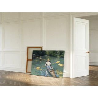 Canoë sur la rivière Yerres - Gustave Caillebotte | Reproduction Tableau Décoration murale affiche copie
