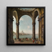 Caprice met Sint Paulus en de oude brug van Londen - Antonio Joli — ingelijst kunstwerk aan de muur