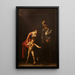 La Vierge à l'Enfant avec sainte Anne - Caravaggio — framed artwork on a wall